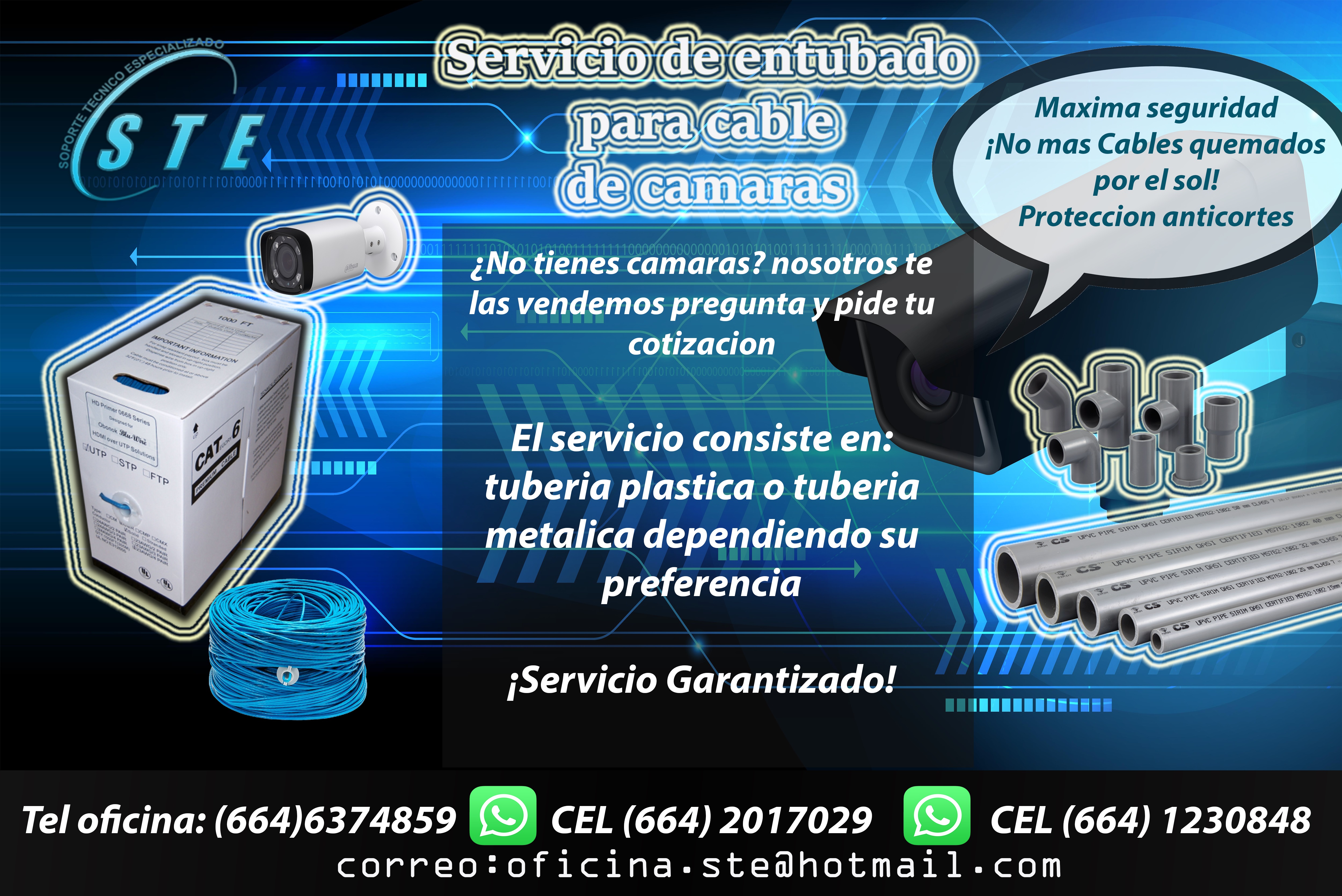 Servicio de Entubado para Cable Cámaras